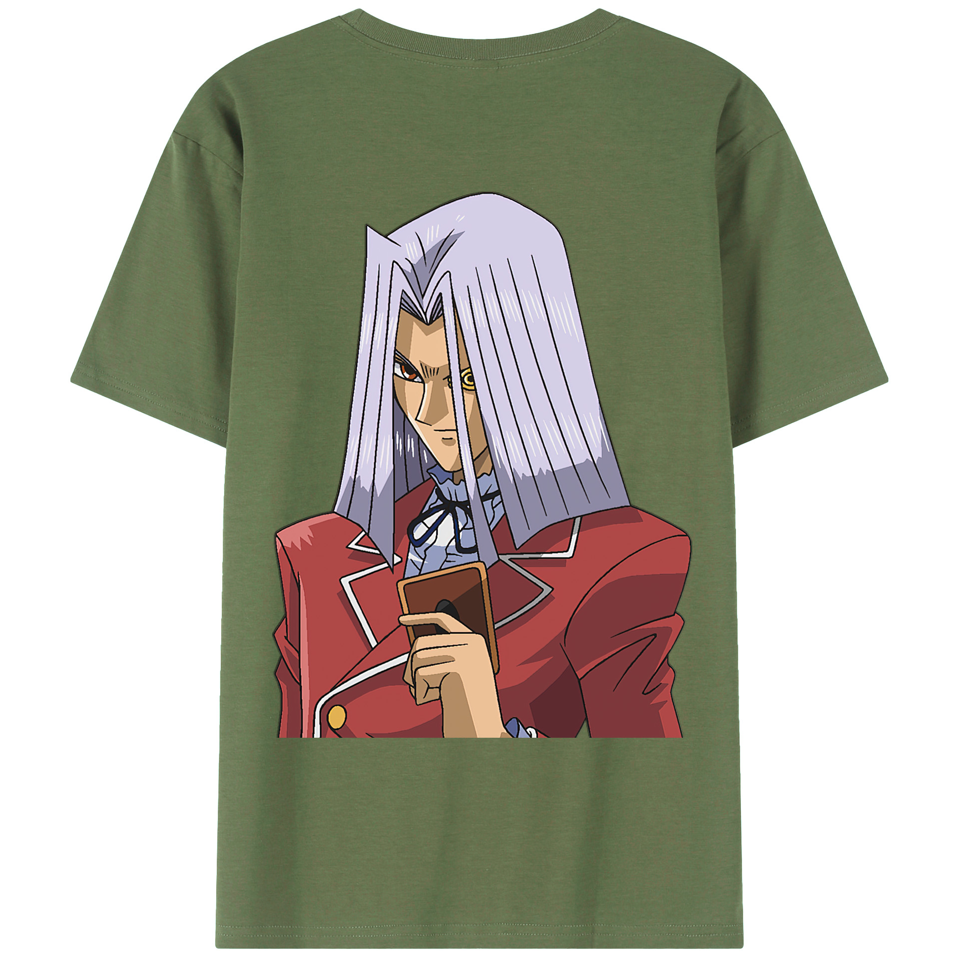 （画像用） 遊☆戯☆王 Yu-Gi-Oh! 綿100％ メンズ半袖Tシャツ（バックプリント） 通気性